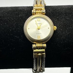 Vintage silver gold watch